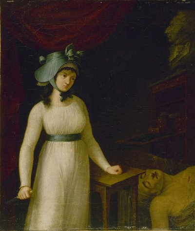 Portret van Charlotte Corday 1768-1793, tussen 1793 en 1798 door Unbekannt