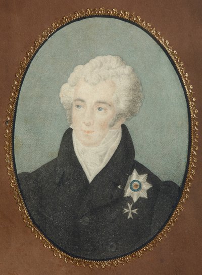 Portret van Graaf Alexander Lvovich Naryshkin 1760-1826, Tweede kwart van de 19e eeuw door Unbekannt