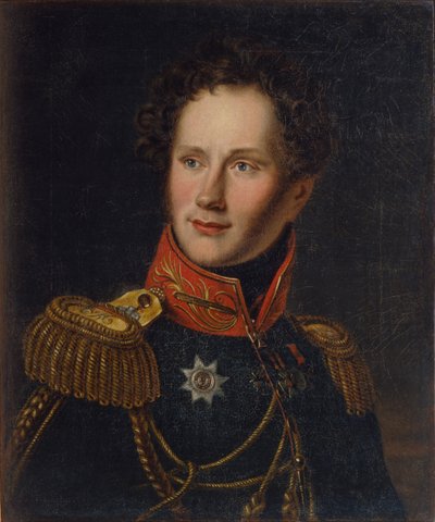 Portret van graaf Alexey Fyodorovich Orlov, 1787-1862, ca. 1810 door Unbekannt
