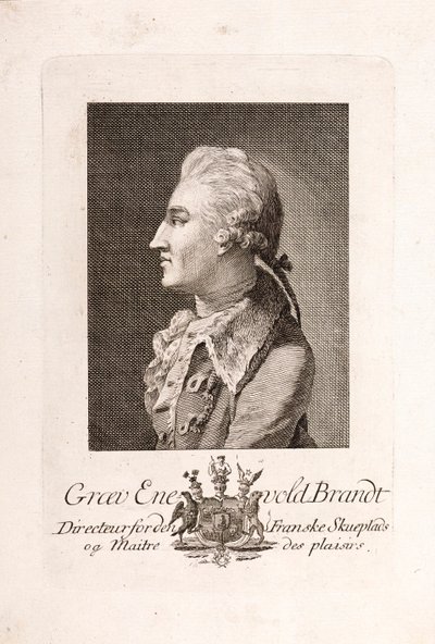 Portret van Graaf Enevold Brandt door Unbekannt