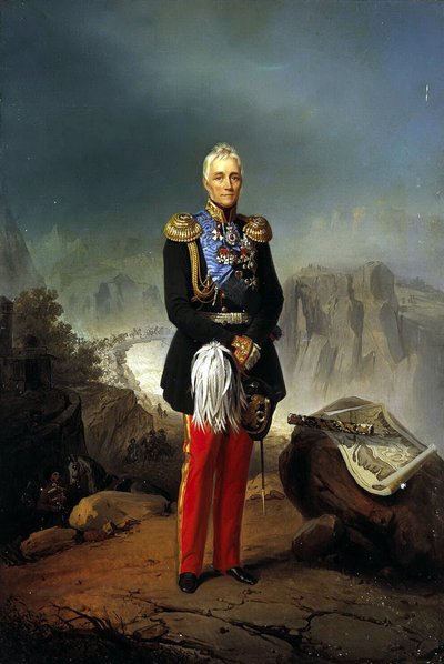 Portret van graaf Mikhail Vorontsov 1782-1856, tweede helft van de 18e eeuw door Unbekannt