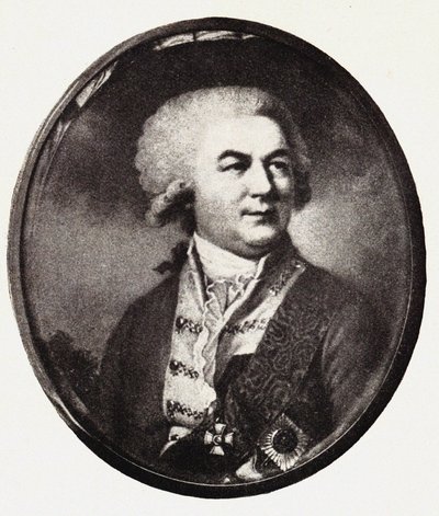 Portret van Graaf Pyotr Zavadovsky 1739-1812, begin 19e eeuw door Unbekannt