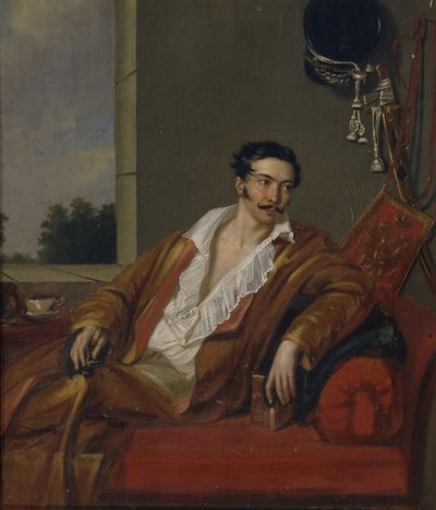 Portret van Graaf Vasily Fyodorovich Gagarin, ca. 1810 door Unbekannt