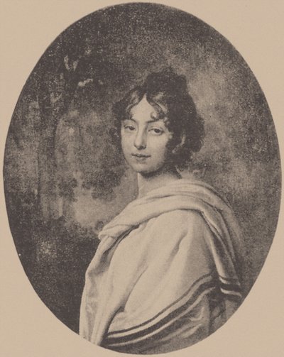 Portret van gravin Maria Pavlovna von Pahlen, geboren Skavronskaya, c. 1810 door Unbekannt
