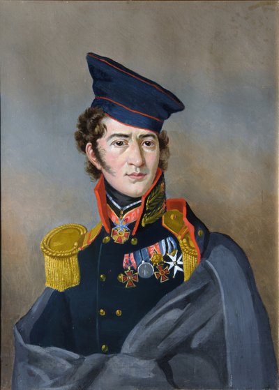 Portret van Dmitri Alexeevich Stolypin 1785-1826, begin 19e eeuw door Unbekannt