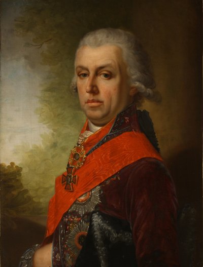Portret van Dmitri Prokofievich Troshchinsky 1754-1829, 1800s door Unbekannt