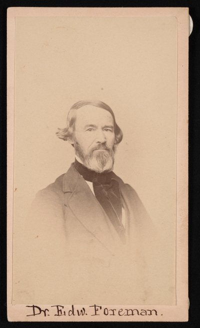 Portret van Dr. Edward R. Foreman 1808-1885, voor 1876 door Unbekannt