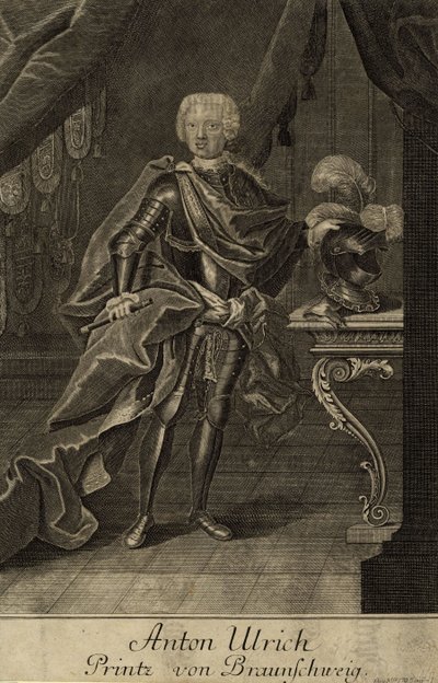 Portret van hertog Anthony Ulrich van Brunswick, ca. 1700 door Unbekannt