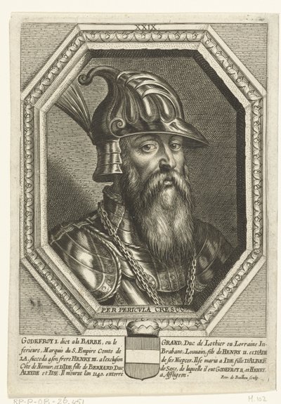 Portret van hertog Godfried I van Leuven door Unbekannt