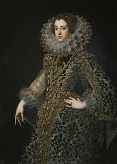 Portret van Elisabeth van Frankrijk 1602-1644, Koningin-gemalin van Spanje, ca. 1620 door Unbekannt