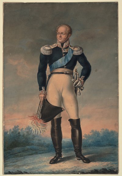 Portret van keizer Alexander I door Unbekannt
