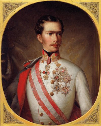 Portret van keizer Franz Joseph I van Oostenrijk door Unbekannt