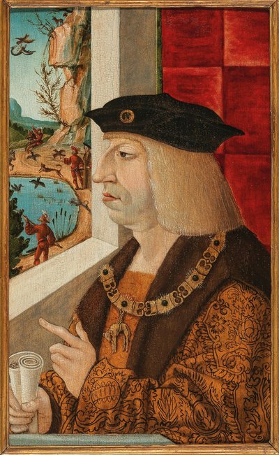 Portret van Keizer Maximiliaan I 1459-1519, 16e eeuw door Unbekannt