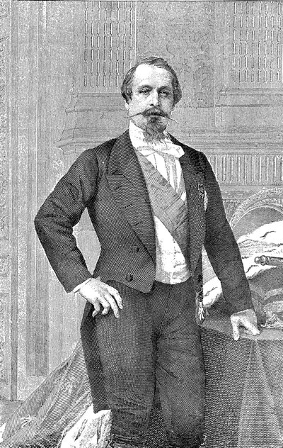 Portret van keizer Napoleon III van Frankrijk 1808-1873 door Unbekannt
