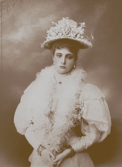 Portret van keizerin Alexandra Fjodorovna, de vrouw van tsaar Nicolaas II van Rusland, 1872-1918 door Unbekannt