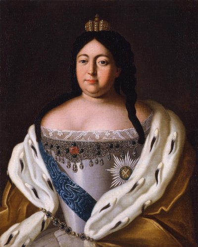 Portret van keizerin Anna Ioannovna 1693-1740, 18e eeuw door Unbekannt