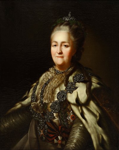 Portret van keizerin Catharina II door Unbekannt