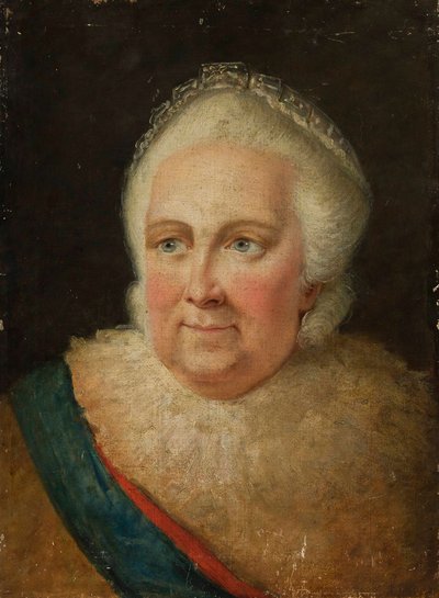 Portret van keizerin Catharina II door Unbekannt