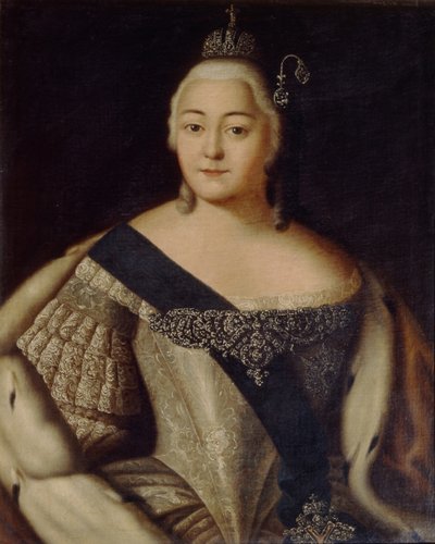 Portret van keizerin Elisabeth 1709-1762, tweede helft van de 18e eeuw door Unbekannt