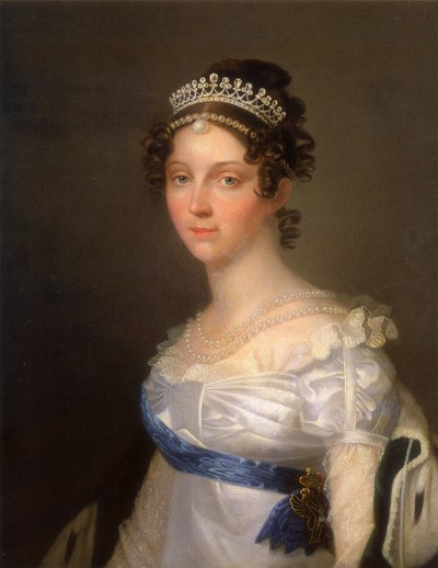 Portret van keizerin Elizabeth Alexeievna, prinses Louise van Baden 1779-1826, na 1806 door Unbekannt