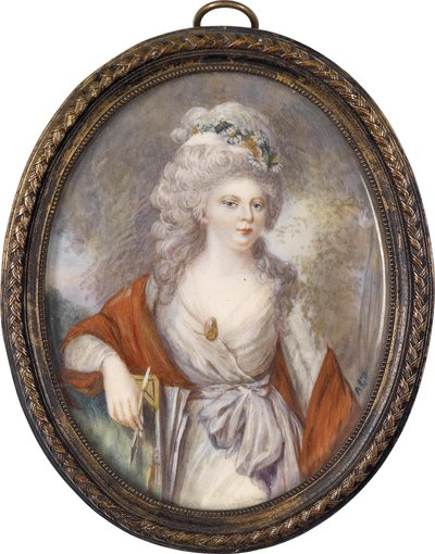 Portret van Keizerin Maria Feodorovna Sophie Dorothea van Württemberg 1759-1828, begin 19e eeuw door Unbekannt