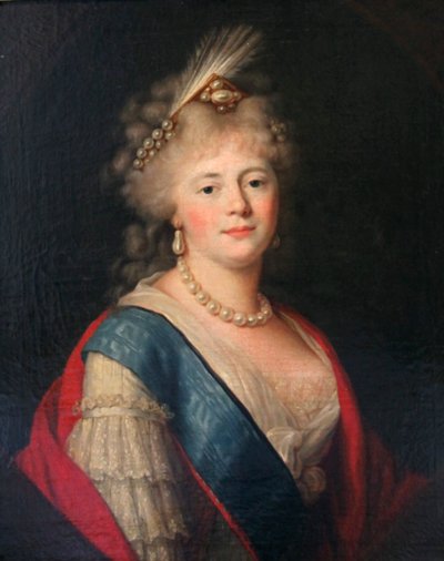 Portret van keizerin Maria Feodorovna, eind 18e eeuw door Unbekannt