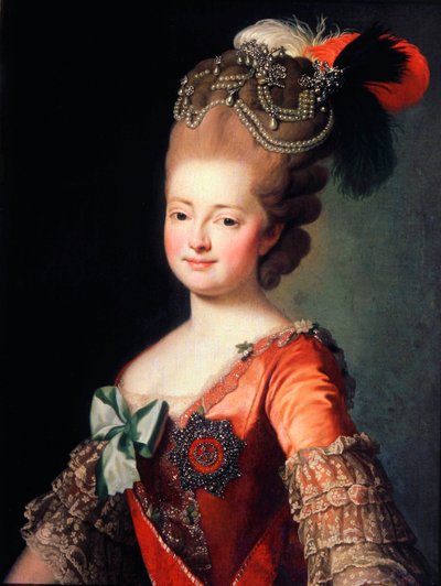 Portret van keizerin Maria Fjodorovna, laat 18e of begin 19e eeuw door Unbekannt