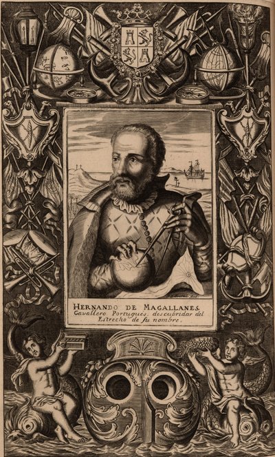 Portret van Ferdinand Magellaan 1470-1521, 1624 door Unbekannt