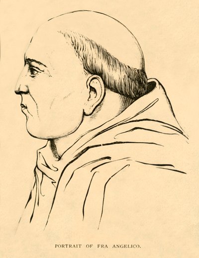 Portret van Fra Angelico, 1881 door Unbekannt