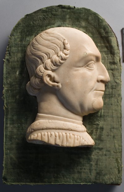 Portret van Francesco Sforza en lijst, 1450-1499 door Unbekannt