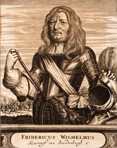 Portret van Frederik Willem, keurvorst van Brandenburg, hertog van Pruisen, 1675 door Unbekannt