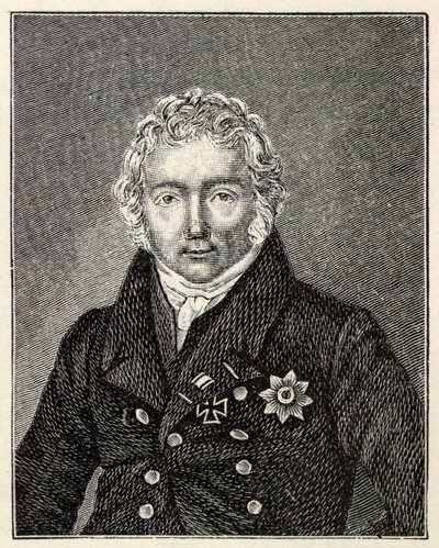 Portret van Friedrich von Motz 1775-1830 door Unbekannt