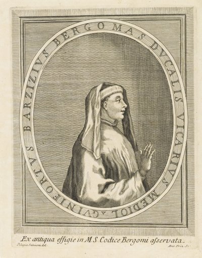 Portret van Gasparinus de Bergamo, 1716-1717 door Unbekannt