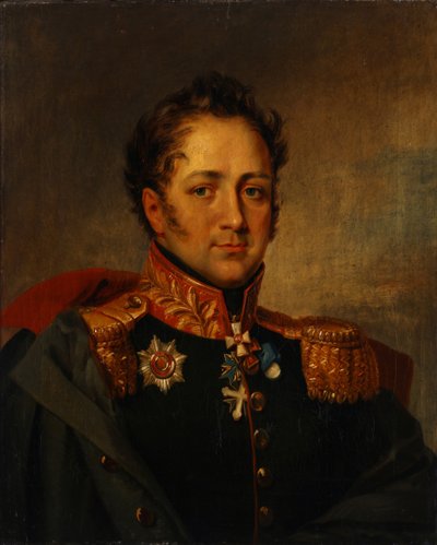 Portret van Generaal Alexander Alexandrovich Pisarev 1780-1848, Eerste kwart van de 19e eeuw door Unbekannt