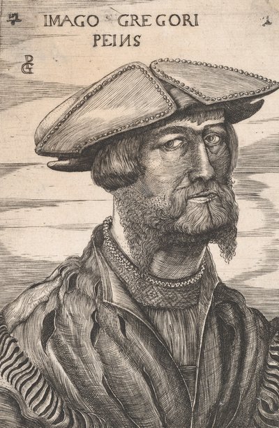 Portret van Georg Pencz Imago Gregori Peins door Unbekannt