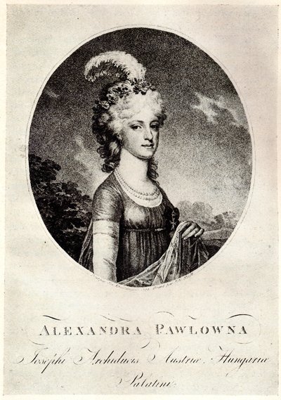 Portret van Groothertogin Alexandra Pavlovna door Unbekannt