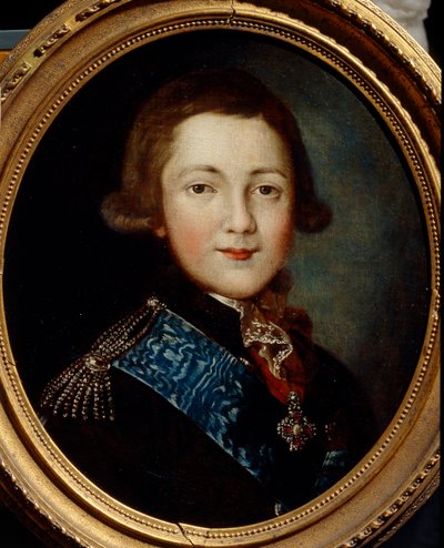 Portret van groothertog Alexander Pavlovich van Rusland door Unbekannt