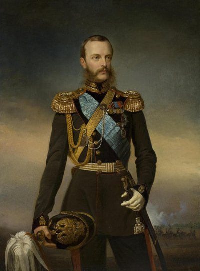 Portret van Groothertog Michael Nikolaevich van Rusland 1832-1909, begin 1860s door Unbekannt