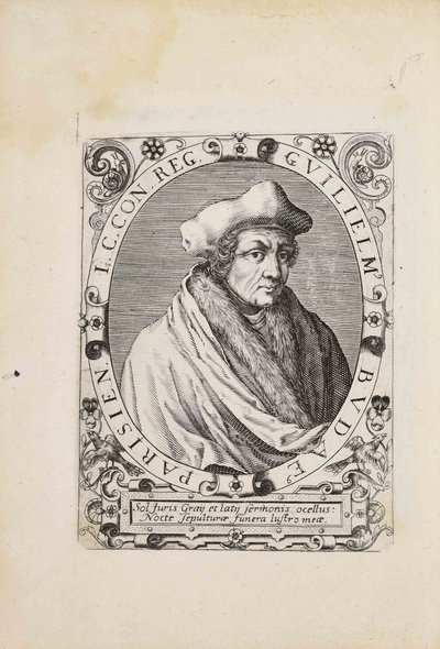 Portret van Guillaume Budé 1467-1540, 1627 door Unbekannt