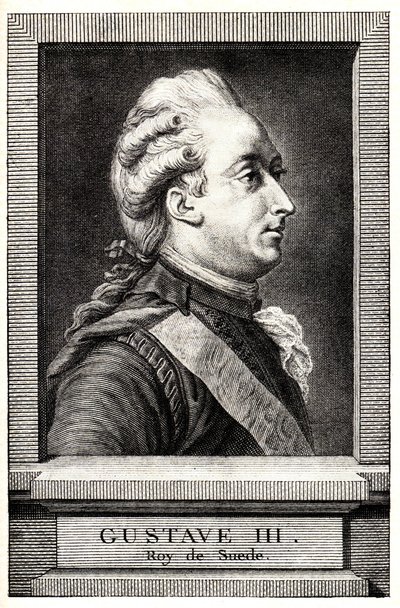 Portret van Gustav III van Zweden door Unbekannt