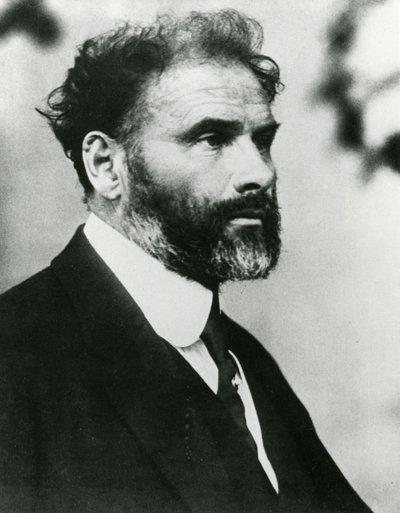 Portret van Gustav Klimt, ca. 1916 door Unbekannt