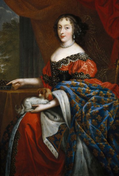 Portret van Henriette Anne Stuart, anoniem schilderij door Unbekannt