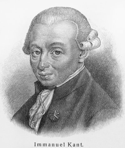Portret van Immanuel Kant 1724-1804 door Unbekannt
