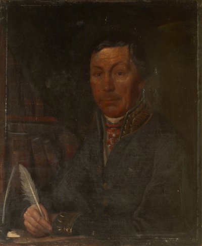 Portret van Ivan Ivanovich Martynov 1777-1807, 1800s door Unbekannt