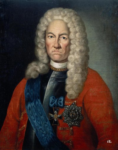 Portret van Jacob Daniel Bruce 1669-1735, eerste derde van de 18e eeuw door Unbekannt