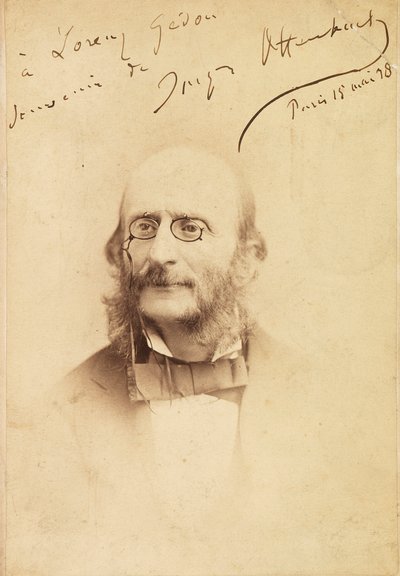 Portret van Jacques Offenbach 1819-1880, 1878 door Unbekannt