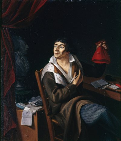 Portret van Jean-Paul Marat 1743-1793, ca. 1793 door Unbekannt