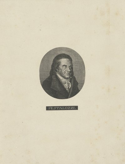 Portret van Johann Heinrich Pestalozzi door Unbekannt