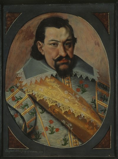 Portret van Johan George I 1585-1656, keurvorst van Saksen, 1613 door Unbekannt