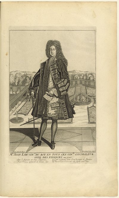 Portret van John Law 1671-1729, 1720 door Unbekannt